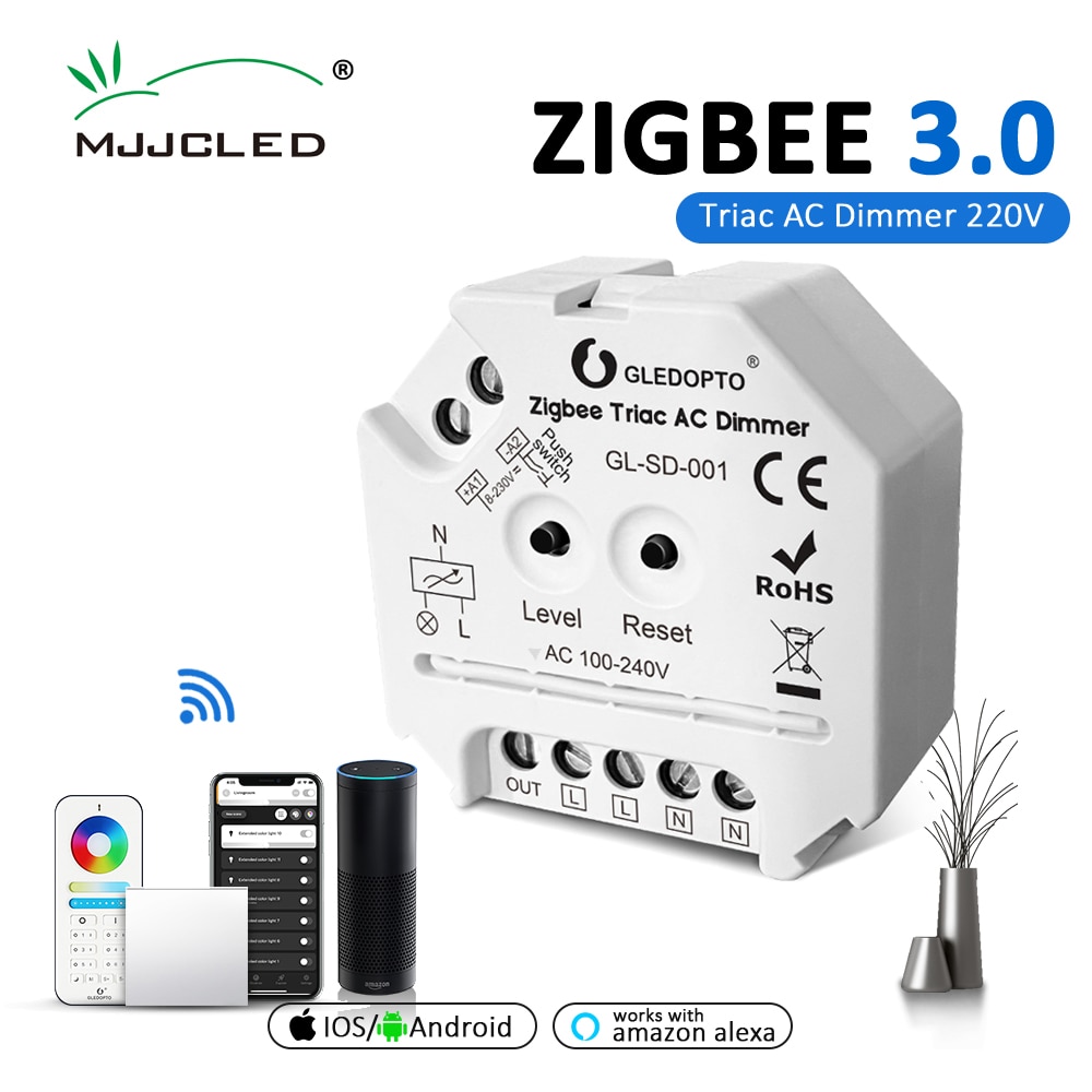 GLEDOPTO-Zigbee Triac , 220V AC 110V 230V Ǫ..